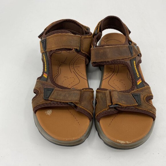 Visionreast Brown Hook & Loop Classic Sandals | Size 46EU - Picture 6 of 7